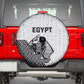 World Football 2026 Egypt Spare Tire Cover Pharaohs Hieroglyphs Pride White Version