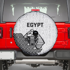 World Football 2026 Egypt Spare Tire Cover Pharaohs Hieroglyphs Pride White Version