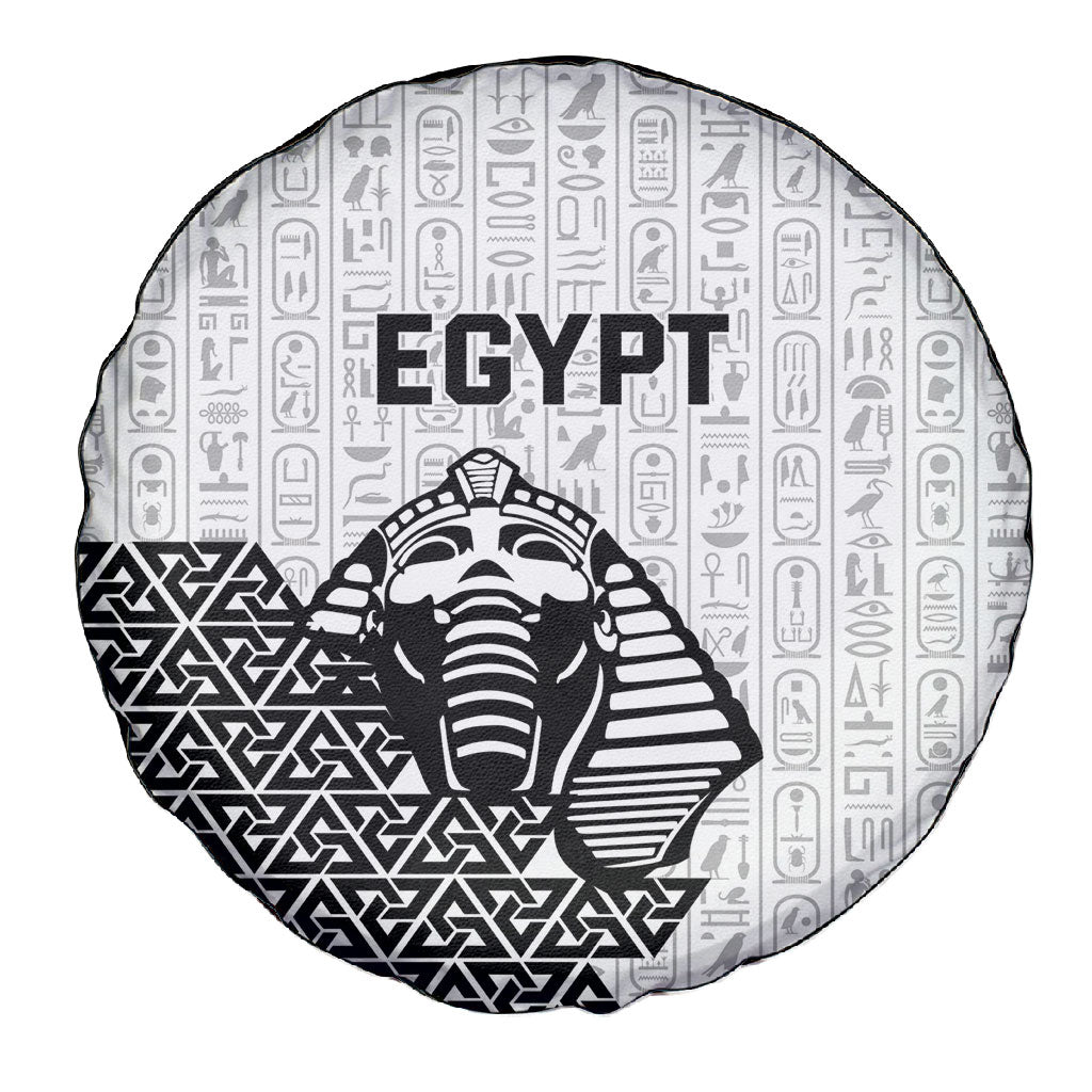 World Football 2026 Egypt Spare Tire Cover Pharaohs Hieroglyphs Pride White Version