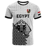 Custom World Football 2026 Egypt T shirt Pharaohs Hieroglyphs Pride White Version