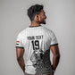 Custom World Football 2026 Egypt T shirt Pharaohs Hieroglyphs Pride White Version