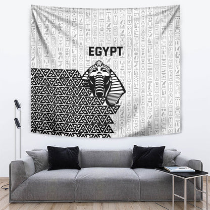 World Football 2026 Egypt Tapestry Pharaohs Hieroglyphs Pride White Version