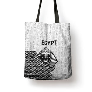 World Football 2026 Egypt Tote Bag Pharaohs Hieroglyphs Pride White Version