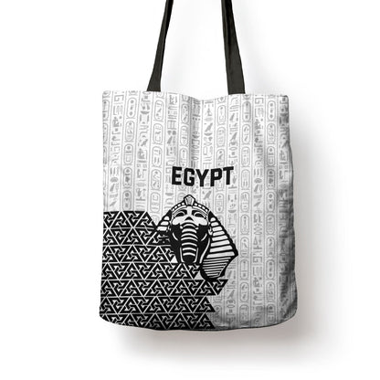 World Football 2026 Egypt Tote Bag Pharaohs Hieroglyphs Pride White Version