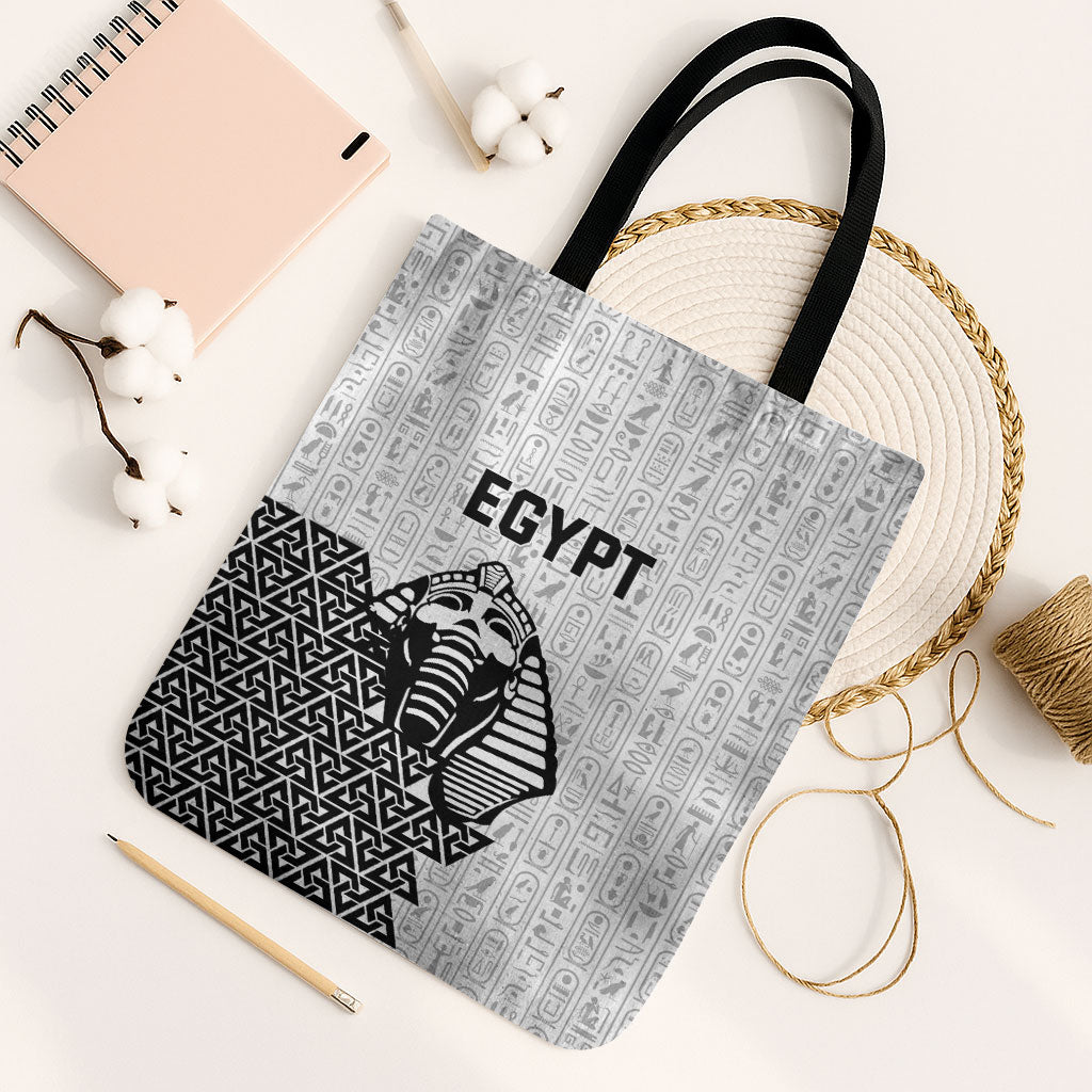 World Football 2026 Egypt Tote Bag Pharaohs Hieroglyphs Pride White Version