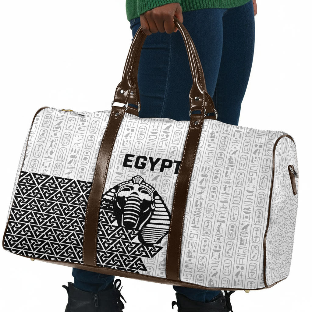 World Football 2026 Egypt Travel Bag Pharaohs Hieroglyphs Pride White Version