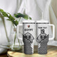 Custom World Football 2026 Egypt Tumbler With Handle Pharaohs Hieroglyphs Pride White Version