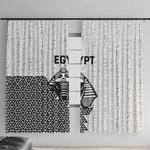 World Football 2026 Egypt Window Curtain Pharaohs Hieroglyphs Pride White Version