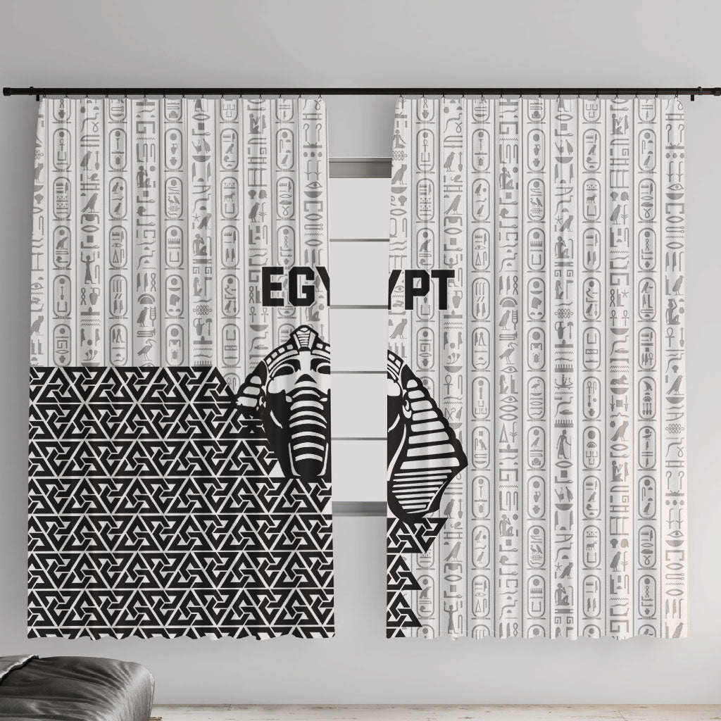 World Football 2026 Egypt Window Curtain Pharaohs Hieroglyphs Pride White Version
