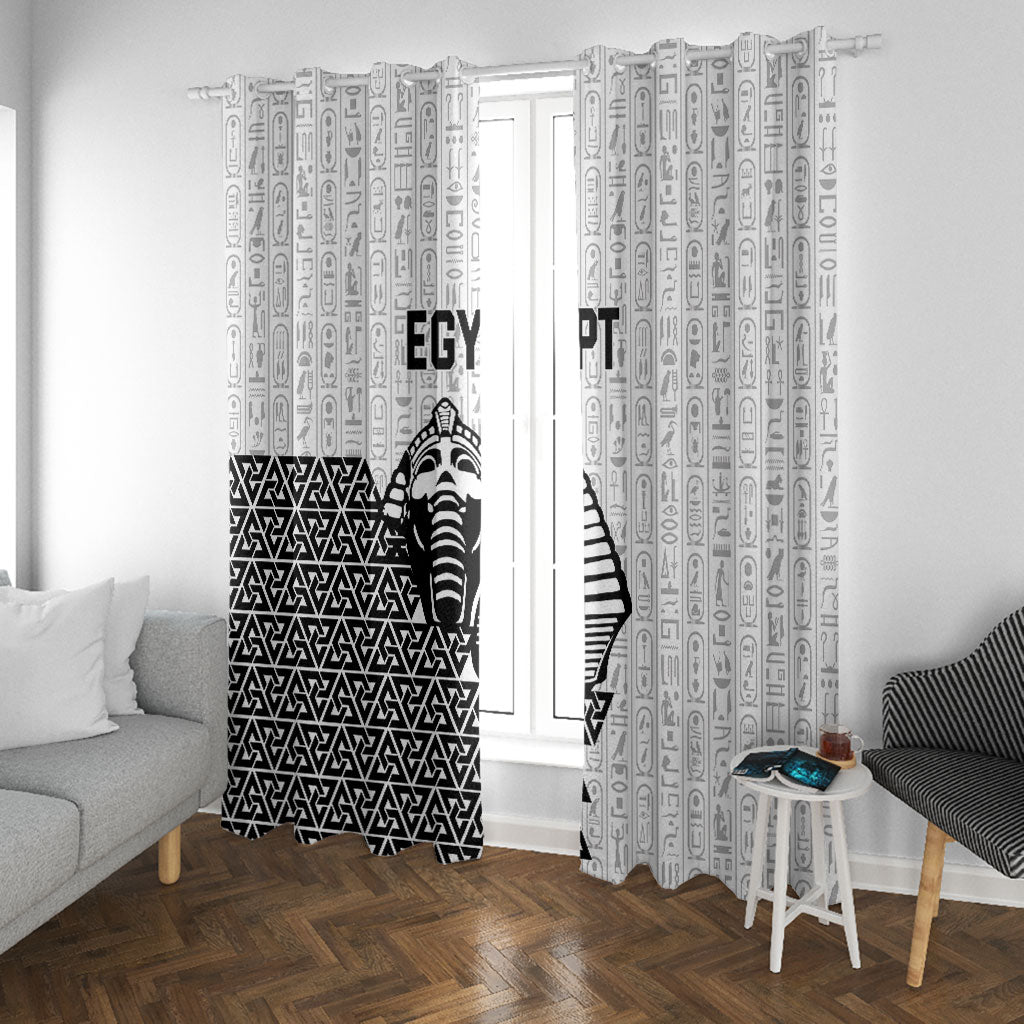 World Football 2026 Egypt Window Curtain Pharaohs Hieroglyphs Pride White Version