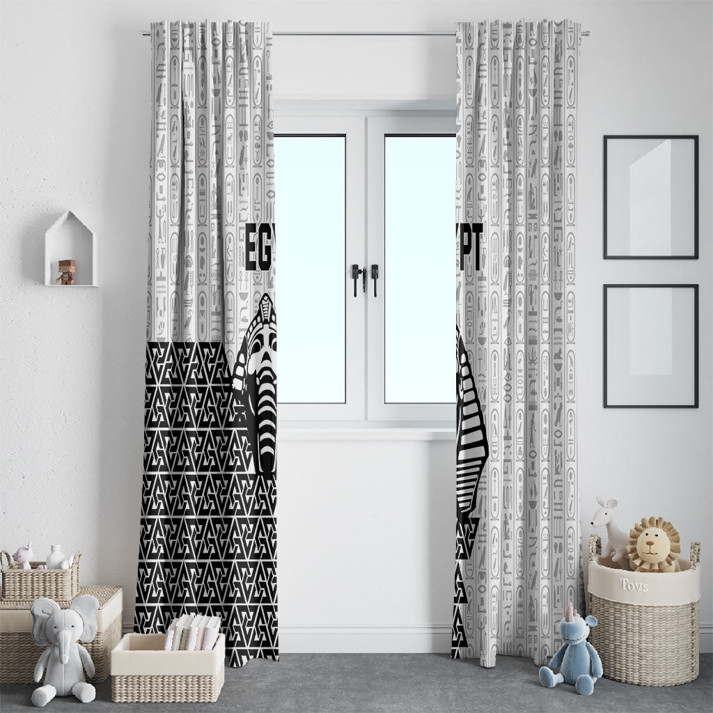 World Football 2026 Egypt Window Curtain Pharaohs Hieroglyphs Pride White Version