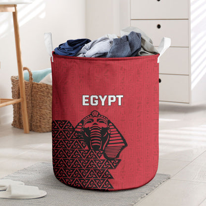 World Football 2026 Egypt Laundry Basket Pharaohs Hieroglyphs Pride Red Version