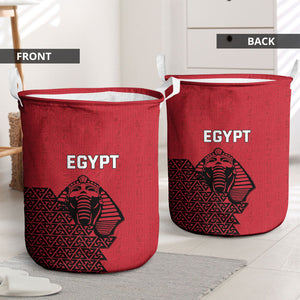 World Football 2026 Egypt Laundry Basket Pharaohs Hieroglyphs Pride Red Version