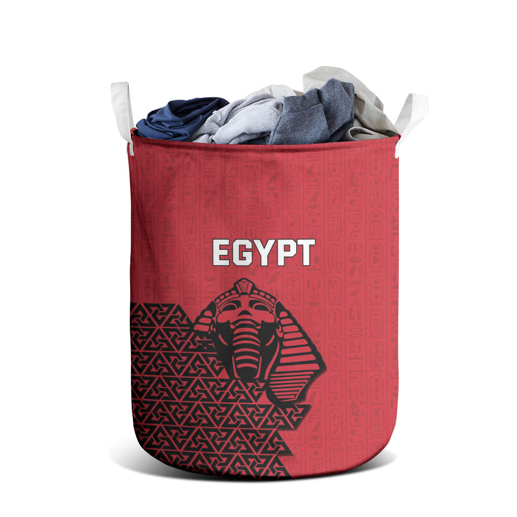 World Football 2026 Egypt Laundry Basket Pharaohs Hieroglyphs Pride Red Version