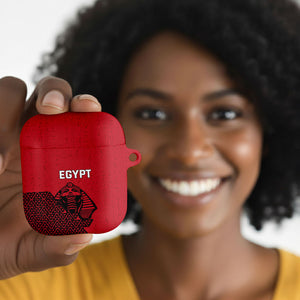 World Football 2026 Egypt AirPods Case Pharaohs Hieroglyphs Pride Red Version