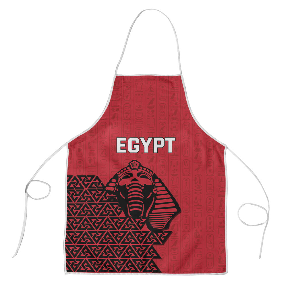 World Football 2026 Egypt Apron Pharaohs Hieroglyphs Pride Red Version