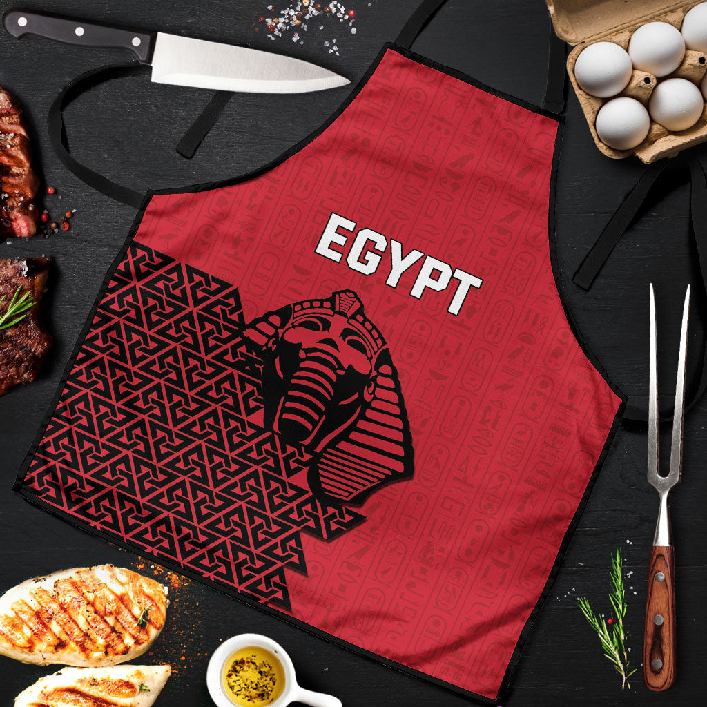 World Football 2026 Egypt Apron Pharaohs Hieroglyphs Pride Red Version