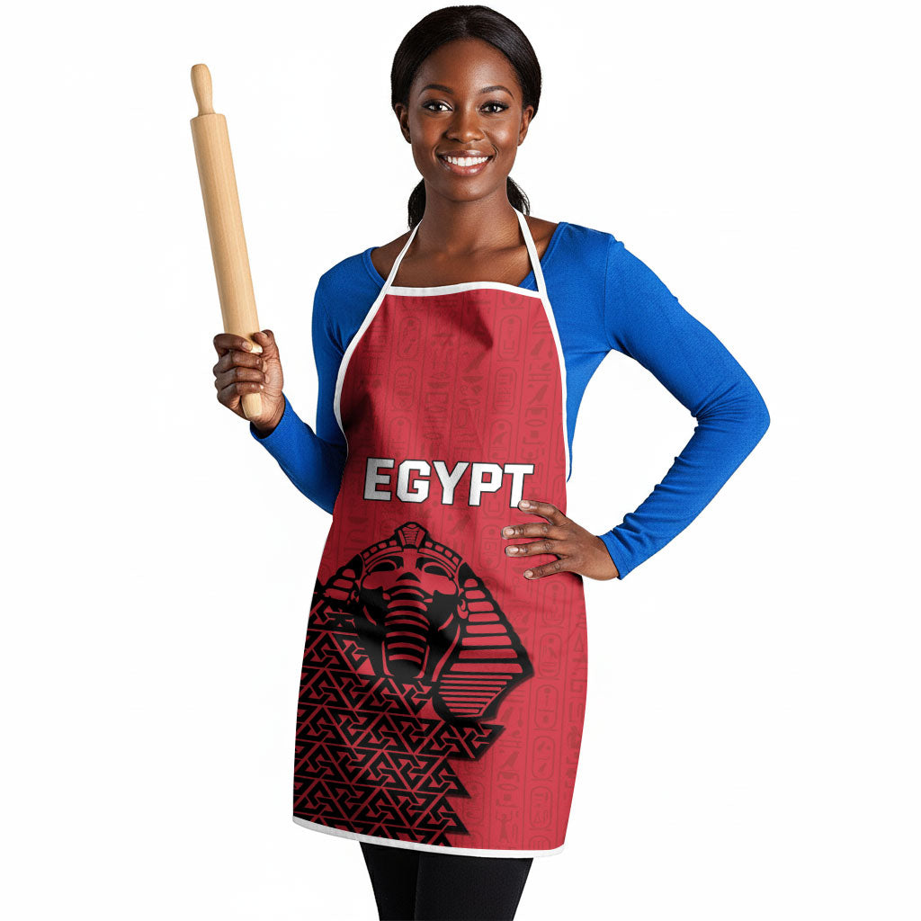 World Football 2026 Egypt Apron Pharaohs Hieroglyphs Pride Red Version
