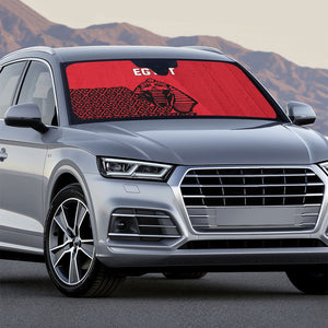 World Football 2026 Egypt Auto Sun Shade Pharaohs Hieroglyphs Pride Red Version