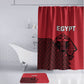 World Football 2026 Egypt Bathroom Set Pharaohs Hieroglyphs Pride Red Version