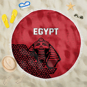 World Football 2026 Egypt Beach Blanket Pharaohs Hieroglyphs Pride Red Version