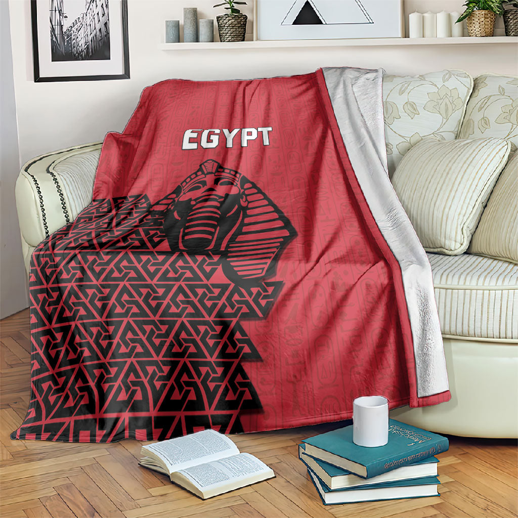 World Football 2026 Egypt Blanket Pharaohs Hieroglyphs Pride Red Version