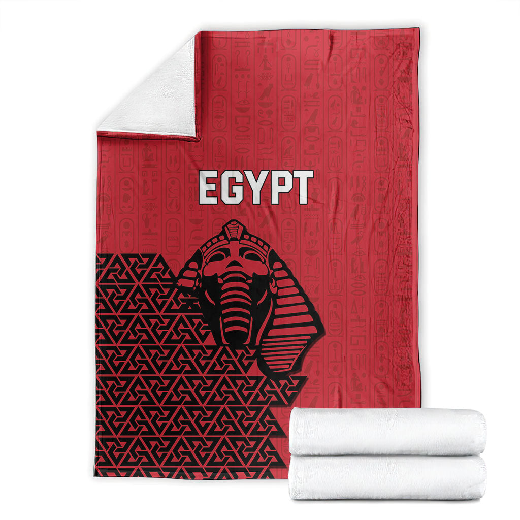 World Football 2026 Egypt Blanket Pharaohs Hieroglyphs Pride Red Version