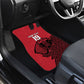 Custom World Football 2026 Egypt Car Mats Pharaohs Hieroglyphs Pride Red Version