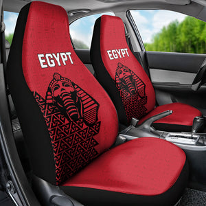 World Football 2026 Egypt Car Seat Cover Pharaohs Hieroglyphs Pride Red Version