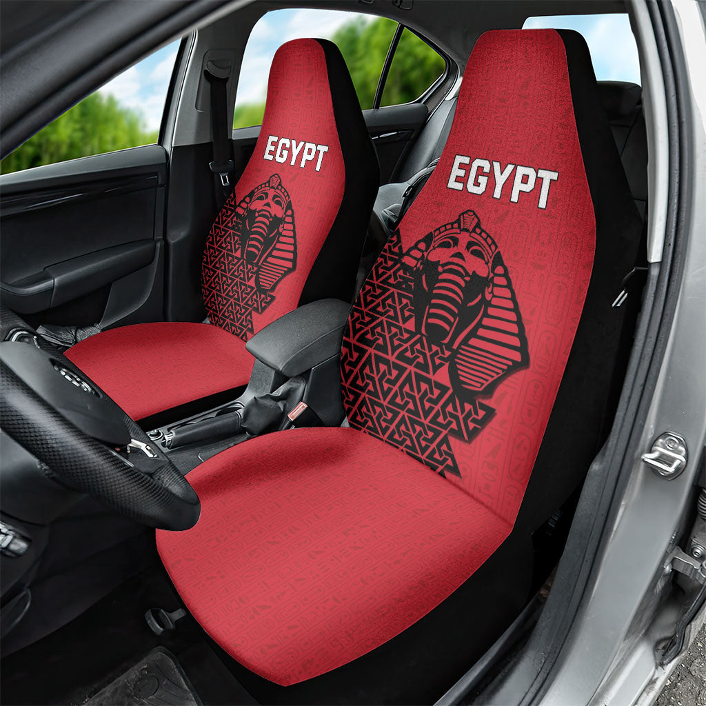 World Football 2026 Egypt Car Seat Cover Pharaohs Hieroglyphs Pride Red Version