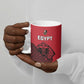 Custom World Football 2026 Egypt Ceramic Mug Pharaohs Hieroglyphs Pride Red Version