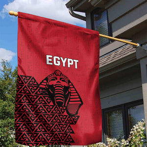 World Football 2026 Egypt Garden Flag Pharaohs Hieroglyphs Pride Red Version
