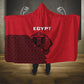 World Football 2026 Egypt Hooded Blanket Pharaohs Hieroglyphs Pride Red Version