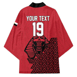 Custom World Football 2026 Egypt Kimono Pharaohs Hieroglyphs Pride Red Version