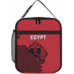 World Football 2026 Egypt Lunch Bag Pharaohs Hieroglyphs Pride Red Version