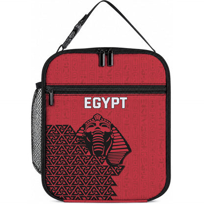 World Football 2026 Egypt Lunch Bag Pharaohs Hieroglyphs Pride Red Version