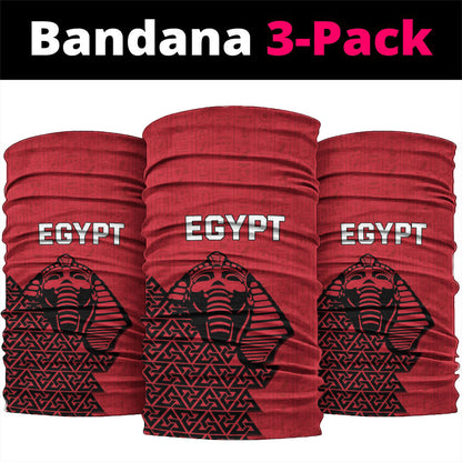World Football 2026 Egypt Neck Gaiter Pharaohs Hieroglyphs Pride Red Version
