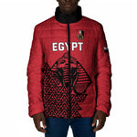 Custom World Football 2026 Egypt Padded Jacket Pharaohs Hieroglyphs Pride Red Version