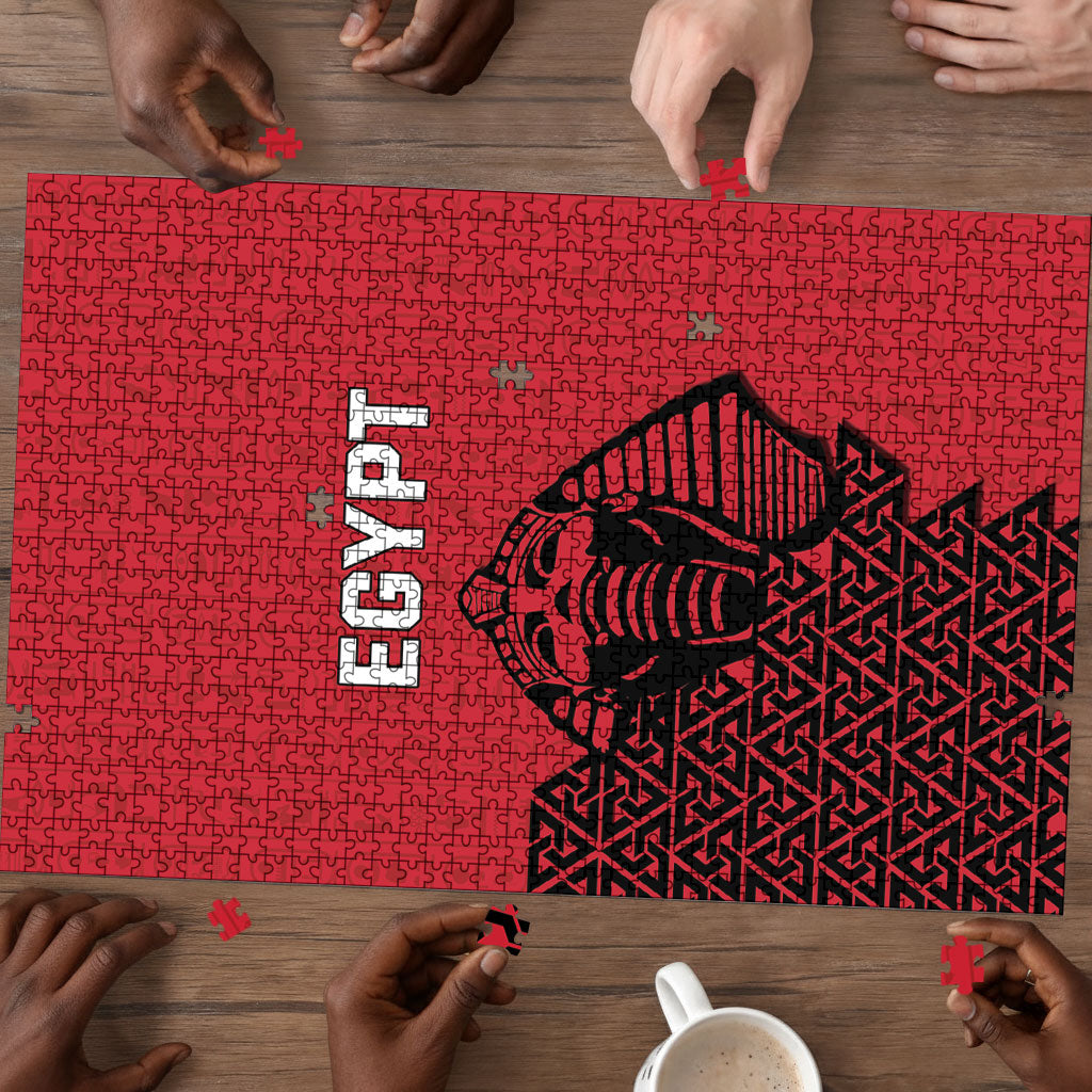 World Football 2026 Egypt Puzzle Pharaohs Hieroglyphs Pride Red Version