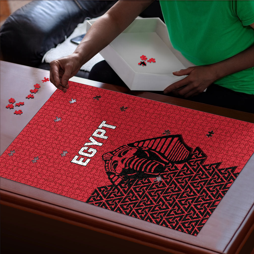 World Football 2026 Egypt Puzzle Pharaohs Hieroglyphs Pride Red Version