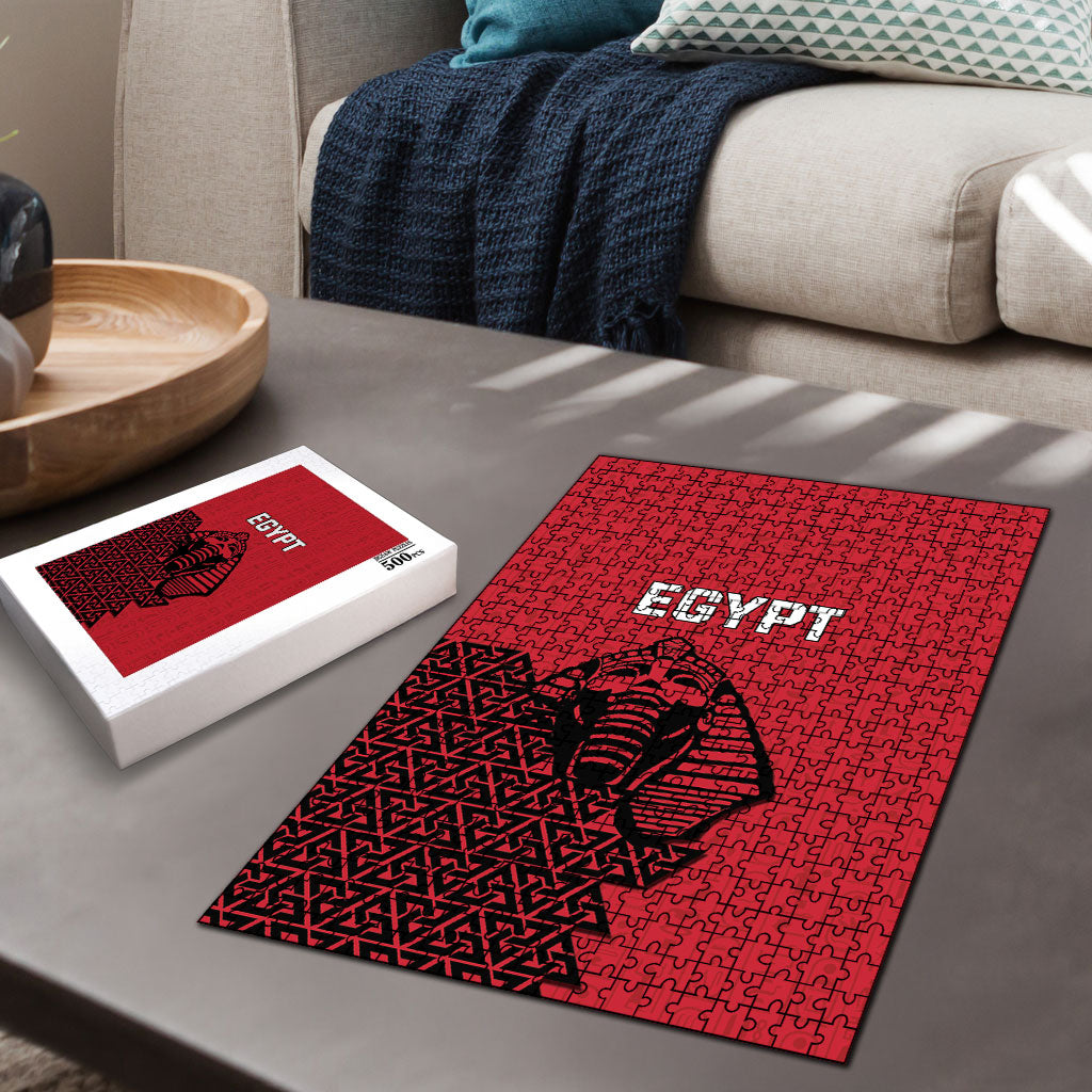 World Football 2026 Egypt Puzzle Pharaohs Hieroglyphs Pride Red Version