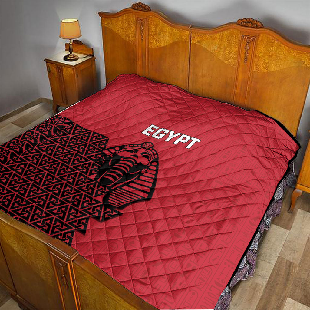World Football 2026 Egypt Quilt Pharaohs Hieroglyphs Pride Red Version
