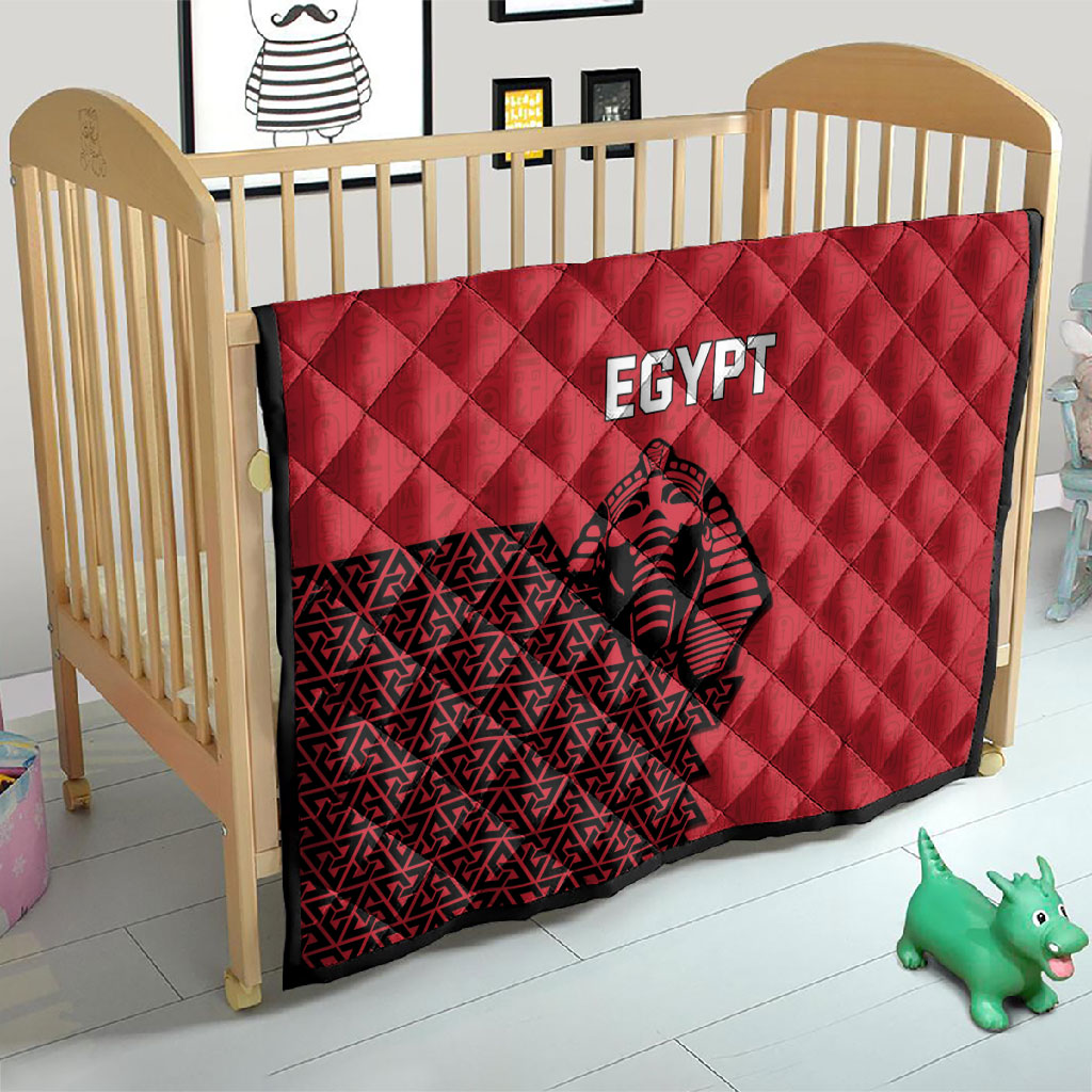 World Football 2026 Egypt Quilt Pharaohs Hieroglyphs Pride Red Version