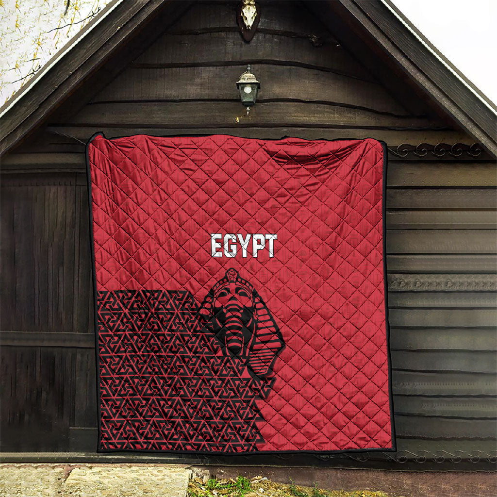 World Football 2026 Egypt Quilt Pharaohs Hieroglyphs Pride Red Version