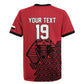 Custom World Football 2026 Egypt Rugby Jersey Pharaohs Hieroglyphs Pride Red Version