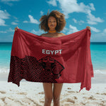 World Football 2026 Egypt Sarong Pharaohs Hieroglyphs Pride Red Version