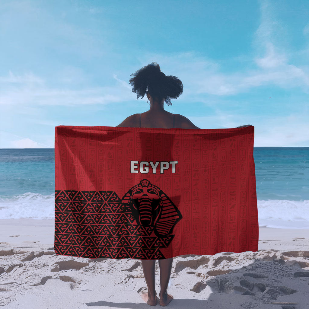 World Football 2026 Egypt Sarong Pharaohs Hieroglyphs Pride Red Version