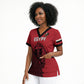 Custom World Football 2026 Egypt Scrub Top Pharaohs Hieroglyphs Pride Red Version