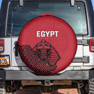 World Football 2026 Egypt Spare Tire Cover Pharaohs Hieroglyphs Pride Red Version