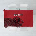 World Football 2026 Egypt Tablecloth Pharaohs Hieroglyphs Pride Red Version
